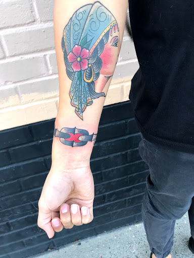 Explore police officer tattoo ideas, creative tattoo ideas in Modesto, available at Inkwell Tattoo