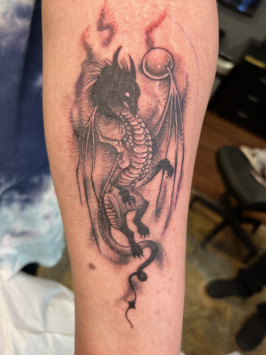 Explore rattlesnake tattoo ideas, creative tattoo ideas in Adrian, available at Good Life Tattoo Co.