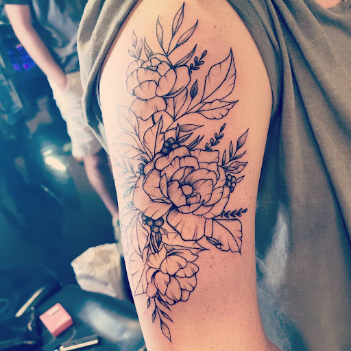 Explore ocean tattoo ideas black and white, creative tattoo ideas in Rogers, available at The Apex Tattoo Studio