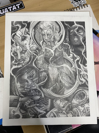 Find tattoo between breast ideas for your next unique tattoo in Houston at Orlandos Tattoo Studio