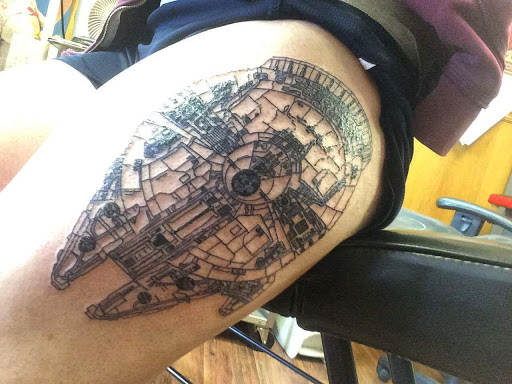 Explore biker tattoo ideas, creative tattoo ideas in Hudson Falls, available at ALTERED ADDICTION TATTOOS