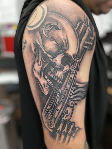 Explore air force tattoo ideas, creative tattoo ideas in La Habra, available at Raining Ink Tattoo Studio