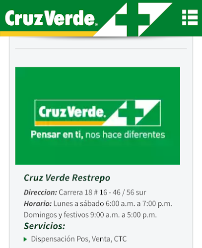 Cruz Verde Cra. 18 #16-46, Bogotá, Cundinamarca, Colombia