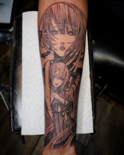 Explore 1of1 tattoo ideas, creative tattoo ideas in Hoschton, available at The Golden Mantis Tattoo & Piercing