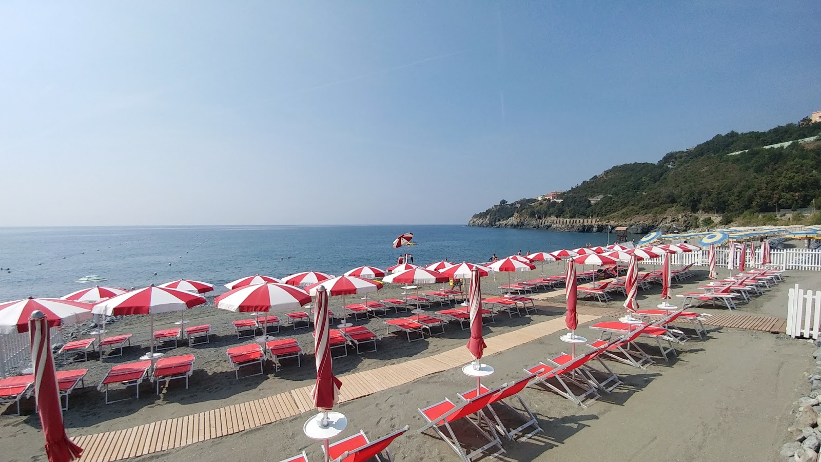 Foto van Spiaggia Lungomare met blauw puur water oppervlakte