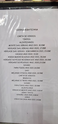 Restaurante Taverna Ribatejana em Samora Correia menu n° 7