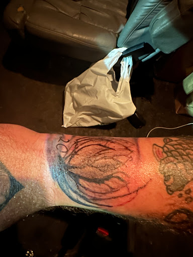 Explore mens sleeve tattoo idea, creative tattoo ideas in Jefferson, available at Bloodline Studios