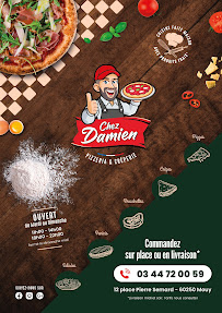 Pizzeria Chez Damien à Mouy (le menu)