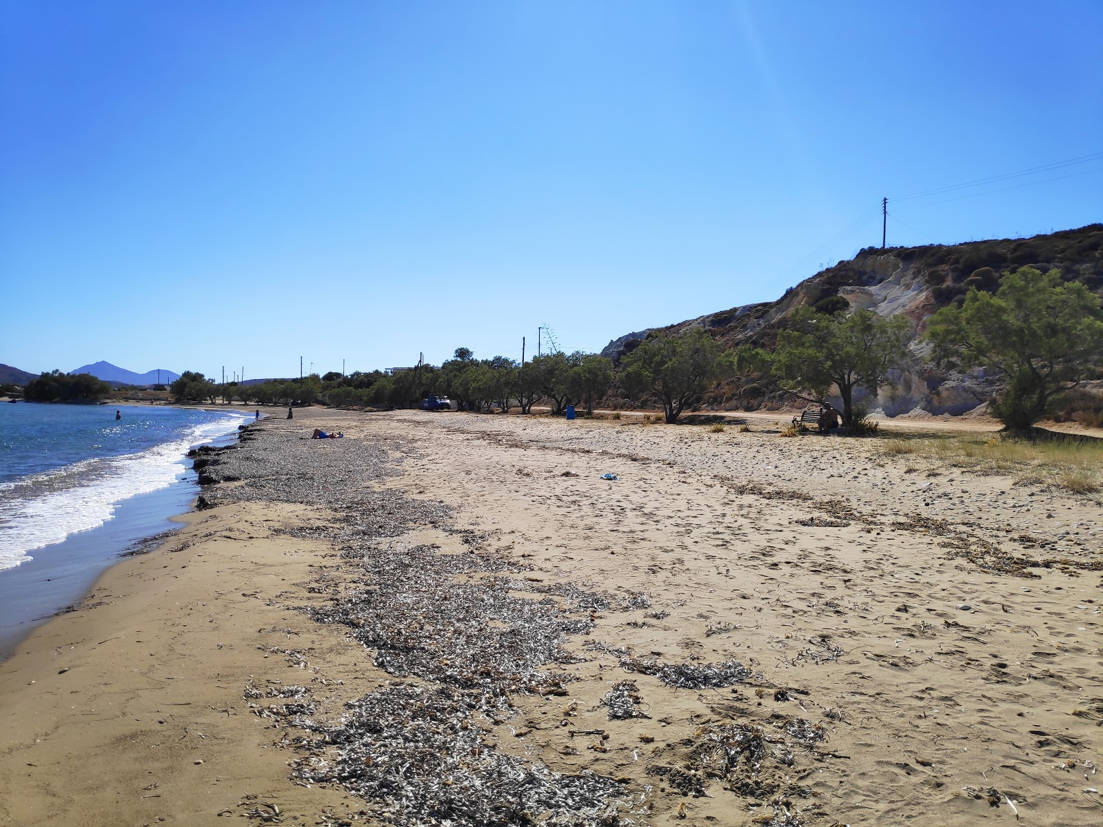 Foto van Mavrospilia beach wilde omgeving