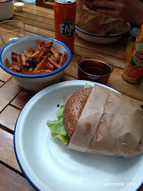 Sandwich au poulet du Restaurant de hamburgers The Meltin' Pot à Mimizan - n°10