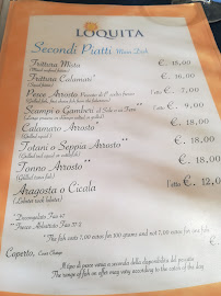Ristorante Loquita - Santa Maria di Leuca à Santa Maria di Leuca menu