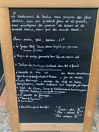 Menu du LA GOULUE à Aigues-Mortes