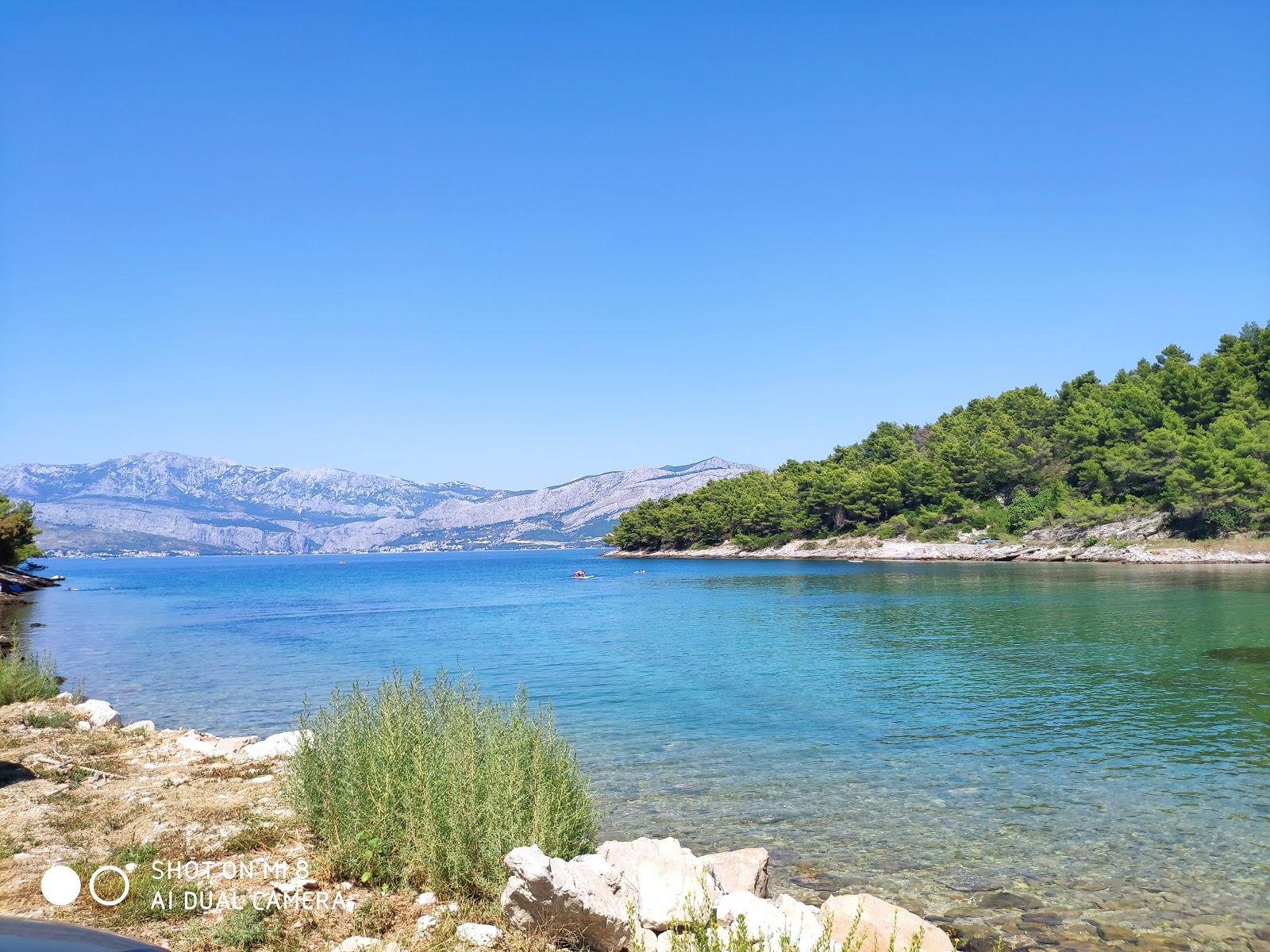 Foto af Trstena beach med turkis rent vand overflade