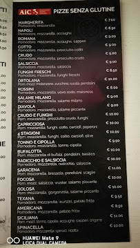 Menu du Party Pizza à San Giovanni in Marignano