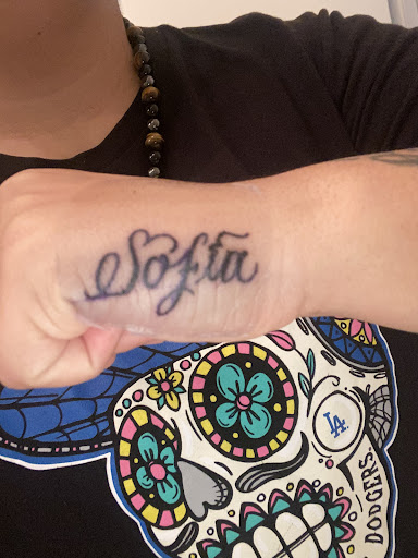 Explore tattoo ideas for 2 daughters names, creative tattoo ideas in San Diego, available at Sideshow Tattoo and Piercing