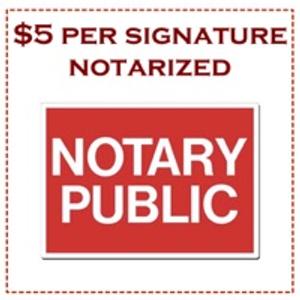 $5 notary north san jose by appointment only