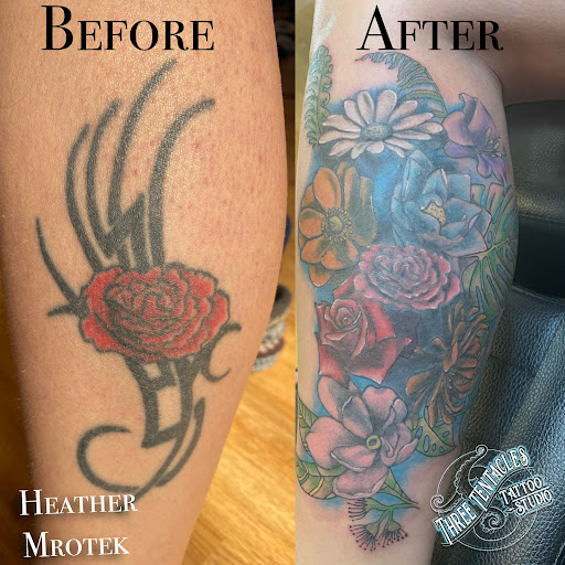 Explore hades and persephone tattoo ideas, creative tattoo ideas in Hayward, available at Three Tentacles Tattoo Studio