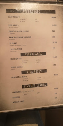 Restaurant italien Pizza Vitti à Bordeaux (la carte)