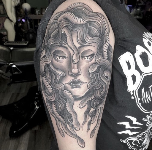 Explore friday 13th tattoo ideas, creative tattoo ideas in Savannah, available at Tramp Art Studios