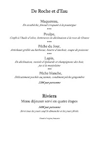 Menu / carte de Restaurant La Chèvre d'Or à Èze