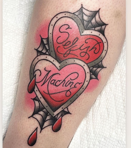 Explore ford mustang tattoo ideas, creative tattoo ideas in Marietta, available at The Queen Bee Tattoo and Piercing Parlour