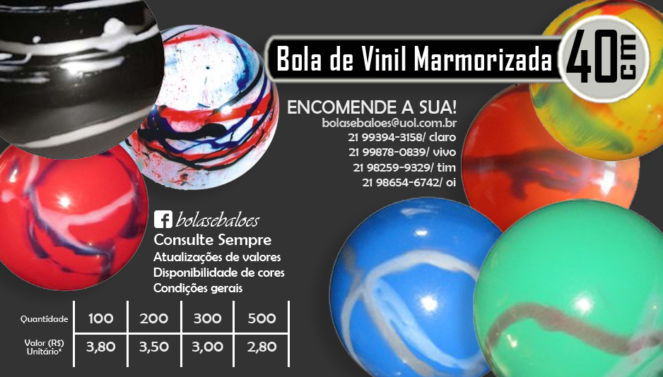 Balões e Bolas Personalizadas RJ, SP, MG, ES - BBP