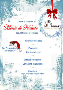 Ristorante La Meridiana - Piani Resinelli (lc) à Abbadia Lariana menu