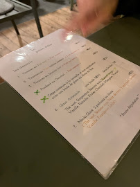 Les petites dalles à Paris menu