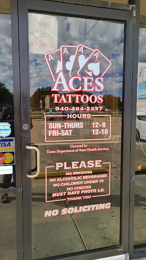 Aces Tattoos, 1776 Teasley Ln, Denton, TX 76205, USA, 