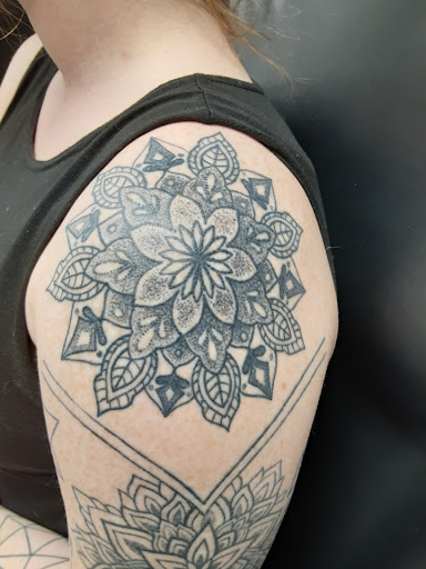 Explore patchwork tattoo ideas female, creative tattoo ideas in Saint Paul, available at Fearless Tattoo Removal