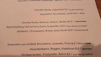 Menu / carte de Hallmann und Klee à Berlin