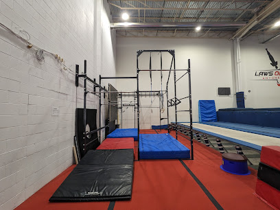 Laws of Motion - Trampoline - Tumbling - Parkour - back corner... to the right of DHL, 2215 Gladwin Crescent, Ottawa, ON K1B 4K9, Canada