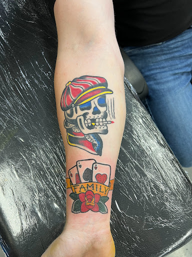 Explore tattoo ideas guns, creative tattoo ideas in Modesto, available at Ink Disciples Tattoo Parlor