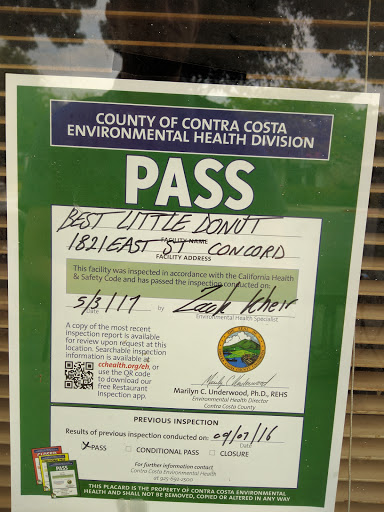 Donut Shop «Best Little Donut House», reviews and photos, 1821 East St, Concord, CA 94520, USA