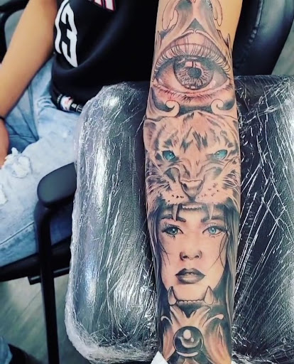 Explore yoda tattoo ideas, creative tattoo ideas in San Antonio, available at Pleasant Dreams Co Tattoo Studio llc