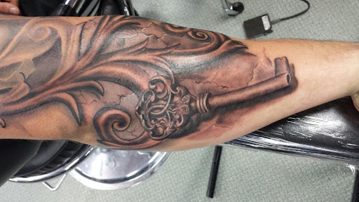 Explore slash tattoo ideas, creative tattoo ideas in Camarillo, available at BONE DEEP TATTOO