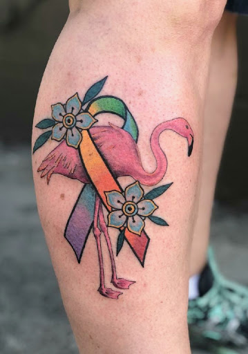 Explore leg tattoo idea for men, creative tattoo ideas in Spokane, available at Feel Good Ink