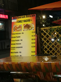 Menu / carte de Restaurant Africain CHEZ YACOU à Lourdes