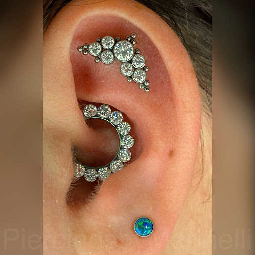 Explore hairdresser tattoo ideas, creative tattoo ideas in Wilmington, available at Studio Seven Piercing
