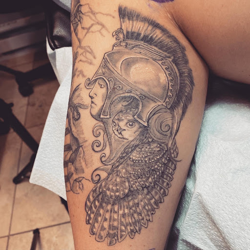 Explore rapper tattoos ideas, creative tattoo ideas in Fort Collins, available at Meadowlark Tattoo