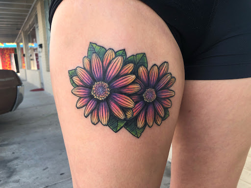 Explore horror tattoo sleeve ideas, creative tattoo ideas in Saint Petersburg, available at Lucky You Tattoo