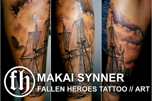 Explore male rib tattoo ideas, creative tattoo ideas in Colorado Springs, available at Fallen Heroes Tattoo & Piercing (Colorado)