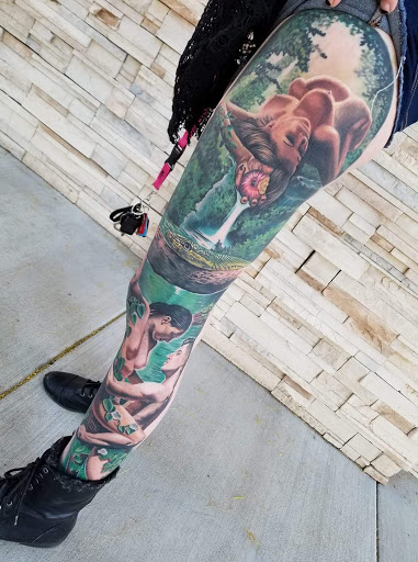 Explore ice hockey tattoo ideas, creative tattoo ideas in Peoria, available at Black Castle Art Co.