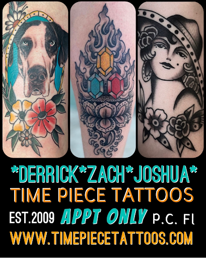 Tattoo Shop «Time Piece Tattoos», reviews and photos, 144 N Tyndall Pkwy, Panama City, FL 32404, USA