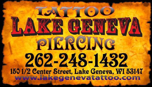 Lake Geneva Tattoo & Piercing, 150 1/2 Center St, Lake Geneva, WI 53128, USA, 