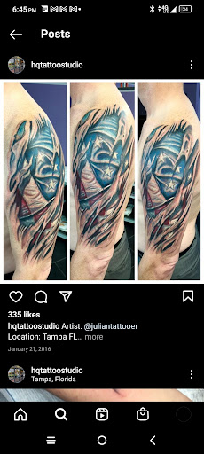 Explore outline tattoo ideas, creative tattoo ideas in Palm Harbor, available at High Quality Tattoo Studios