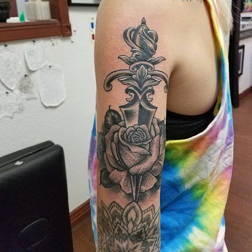 Explore blood type tattoo ideas, creative tattoo ideas in Lodi, available at Emerald Tattoo & Piercing - Lodi