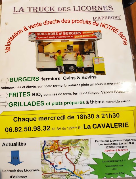 Truck des Licornes d'Aphrosy à La Cavalerie (Aveyron 12)