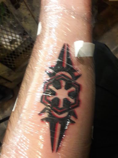 Explore 3 percent tattoo ideas, creative tattoo ideas in Santa Cruz, available at Good Omen Tattoo