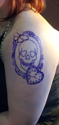 Explore narrow tattoo ideas, creative tattoo ideas in Jeannette, available at Damaged Legacy Studios